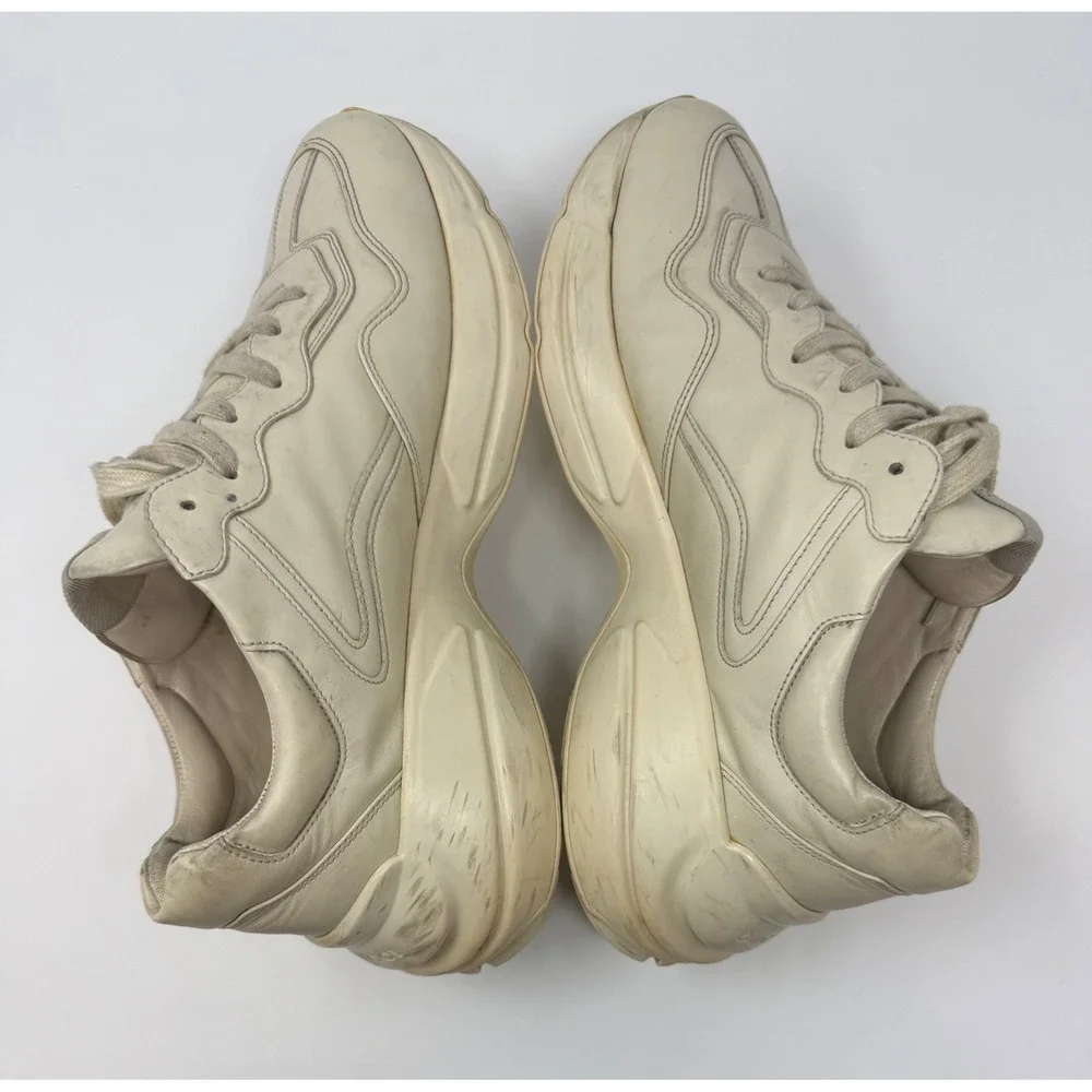 Gucci Rhyton Logo Leather Sneaker Size 9 US 8 Gucci